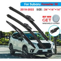 Car Wiper Front Rear Wiper Blades Set For Subaru Forester SK 2018 2019 2020 2021 2022 Front Rear Window 26"+16"+14"