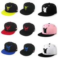Pokemon Pikachu Zapdos Articuno Moltres Polyester Flat Brim Hat Anime Hip Hop Baseball Cap Travel Children's Birthday Gifts