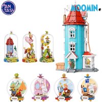 Pantasy Building Blocks Moomin's Home Wonderland Series Crystal Balls Puzzle Building Model Ornament Toys Collection Gifts