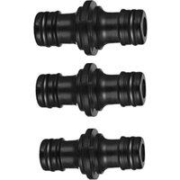 2 Way Garden Hose Connector Joiner Coupler Watering Water Pipe Tap Male Black Watering Equipment Garden watering Hose Connector