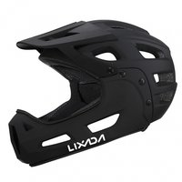 AliExpress Full Face Cycling Helmet Adult Cycle Helmet with Detachable Chin Guard and Visor for Mountain Biking