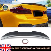 Rear Trunk Lid Roof Spoiler Wing Car Tail Wing Body Kits For BMW 5 Series G30 Saloon 518d 530d 2017-2020 Carbon Fiber Look PSM Style