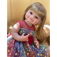 Attyi 53CM Adorable Raya Full Body Vinyl Girl Doll With Hair Painted Skin Washable Handmade Lifelike Realistic bebê reborn