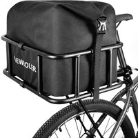 AliExpress NONE E-Bike Basket With Large Rear Bike Rack Basket For Bike Heavy Duty Metal Rear Bicycle Basket Perfect Mount for Electric Bike