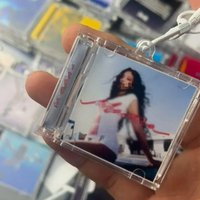 1/30Pcs Kpop Blank Album Mini CD Keychain Peripheral Commemorative Keyring for Car Backpack DIY Key Pendant Hanging Decoration
