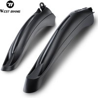AliExpress West Biking WEST BIKING 2Pcs Bike Fenders Mudguard Dustproof Cycling Splash Guard Universal Bicycle Mudguard Splash Proof for Mountain Bike