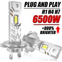 H7 LED Headlight Canbus High Power Car Lights 7600000LM 6500W H1 H4 Mini Wireless Bulb Focus Auto Headlamp plug&play H7 Led 12V