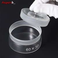 60X30mm Watch Repair Oil Storage Tank Clean Glass Cup Transparent Bottle Alcohol Cup Watchmakers Tool Component Accessories