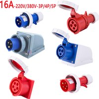 IP67 waterproof industrial plug/dark socket 16A 3/4/5 core pin 220V/380V Male and female plug sockets