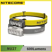 Nitecore NU27 600Lumens Ultra Lightweight Multiple Color Temperatures Rechargeable Outdoor Headlamp Bulit-in Battery
