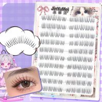 U-shaped Segmented Kpop False Eyelashes Korean Cluster Natural Individual Lash DIY Large Capacity Eyelash Manga Transparent Stem