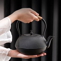 GIANXI Cast Iron Tea Kettle Overstove Tea Kettle Filter Tea Kettle Chinese Kung Fu Open Fire Boiling Water Teapot Tea Set