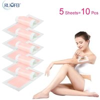 10pcs/lot Removal Wax Strip Paper Depilatory Nonwoven Epilator Pad Patch Waxing For Face / Legs / Bikini