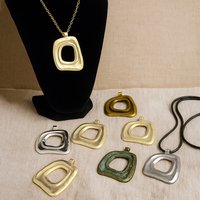 Geometry Hollow Irregular Hot Sale Pendant Necklace Fashion Metal 28' Chain Versatile Jewellery Accessories Gift Daily Wear
