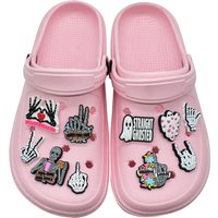 New Skeleton Shoe Charms for Crocs Accessories Pin Clogs Bubble Slides Shoe DIY Shoe Decoration Buckle Charms Party Gift