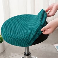 1PC Adjustable Round Stool Cover - Removable and Washable Chair Protector, Elastic Fabric, Home Decoration