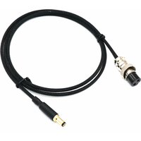 Audiophile Silver Plated Wire GX16 2Pin to DC 3.5*1.5/5.5*2.1/5.5*2.5mm Gold plated Plug Linear Power Supply Air Output Cable