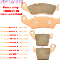 Motorcycle Metal & Brass Alloys Front And Rear Brake Pads For CR 125R 250R 2002-2007 CRF 250 450 R X 450RX 450L 230F 2004-2022