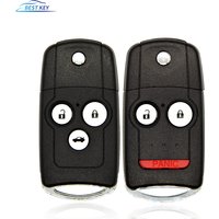 BEST KEY For Honda Acura Civic Accord Jazz CRV HRV 2009--2014 Remote Flip Car Key Fob Shell Case 3/4 Buttons Accord 2008-2012