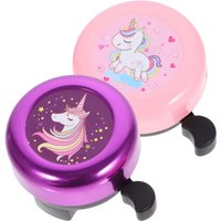 AliExpress NONE 2PCS Cute Unicorn Bike Bells Handlebar Bells for Girls Kids Adults Scooters Bicycle Accessory