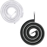 Y3ND Modern Coiled RJ9 RJ11 4P4C Telephone Line Spring Landline Cord For Enhancing Any Office Or Home Decoration