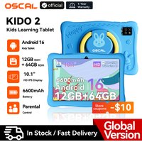 Blackview Oscal KIDO 2 Kids Tablet Android 16 12GB RAM (4GB+8GB) 64GB 10.1" HD IPS 6600mAh WiFi Google Play Android Tablet