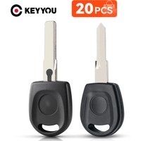 KEYYOU 20PCS NEW Transponder Key Car Key Case for VW for Volkswagen SKoda SEAT Key Case NEW Uncut Blade HU66 Blade