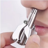 Washable Manual Stainless Steel Nose Hair Trimmer For Men And Womens, Portable Nose Hair Clipper