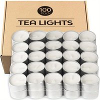 99 Packs Of 8-Hour Burning Tealight Candles, Unscented White Long-Lasting Wick Candles, Suitable for Holiday Decorations, Parties, And Home Decorations Graduation Season Gifts