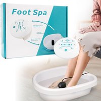 Mini Portable Ionic Detox Foot Spa Bath Machine with Vibration Therapy Aqua Health Care Ion Cleanse Footbath for Home Use