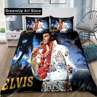 Collection d'affiches e-elvis Presley, ensemble de literie simple, double, Queen, King Size, pour chambre d'enfant et adulte, cadeau
