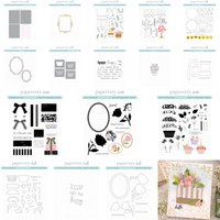 Papertrey Ink Floral Confections Metal Cutting Dies Stamps and Stencil for DIY Scrapbook Handmade Photo Album February 2026 New