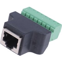 NEW! RJ45 to screw terminal adaptor rj45 female to 8 connector for CCTV DVR