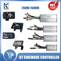 Electric Bicycle KT Ebike Sinewave Controller 36V48V 15A17A22A25A30A With LCD Display LCD3 LCD4 LCD5 LCD8H KT Ebike Accessories