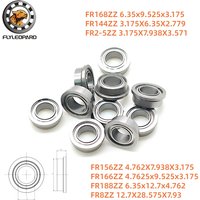 2PCS FR156ZZ 4.762*7.938*3.175 High Quality ABEC-7 3/16'' X 5/16'' X 1/8'' Inch Flange Ball Bearings FR168ZZ 6.35x9.525x3.175