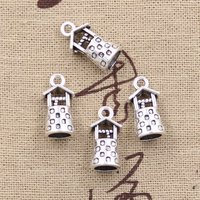 20pcs Charms 3D Ancient Well 17x9x8mm Antique Silver Color Pendants DIY Crafts Making Findings Handmade Tibetan Jewelry