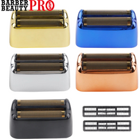 Professional Barber Shaver Double Replacement Foil Head Cover And Cutter Blade Sets For Babyliss Cordless Foil Shaver FXFS2