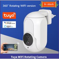 Tuya Wall Plug In Camera Wifi 360° 1080P Mini Surveillance Home Security Protection Night Vision LED Lamp Light IP Cameras