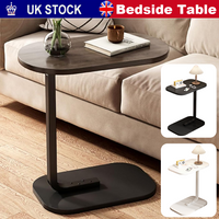 C-Shaped Compact Sofa Side End Table Coffee Laptop Table Living Room Bedroom UK