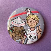 Project Hail Mary Ryland Grace & Rocky Cosplay Badge - Savior of the Universe Tin Pin for Fans