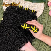 26 28 30 Inch Burmese Curly 100% Human Hair Bundles 15A High Quality Bouncy Curly Raw Virgin Hair Weave Bundles Hair Extension