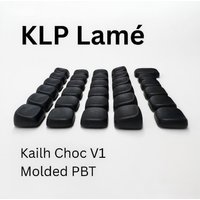 KLP Lame Keycaps for Low Profile Kailh Choc V1 Switch PBT Keycaps for Key Caps for Corne Mechanical Keyboard White Black Keycaps