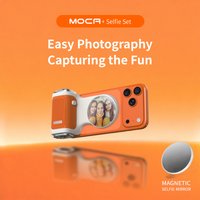 COMITOK MOCA iPhone Camera Assistant,1Click Lens Flip Shutter Grip/Detachable charging remote control+Optional Fill Light/Mirror