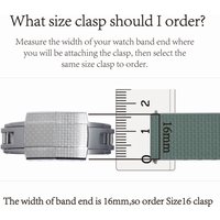Deployant Clasp Replacement Sailcloth Textured Watch Band 16mm 18mm 20mm Spring Bar Deployant Buckle