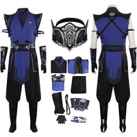 Sub Zero Cosplay Role Play Anime Game Mortal Kombat Costume Disguise Fantasia Outfits Male Halloween Adult Men Cosplay Roleplay