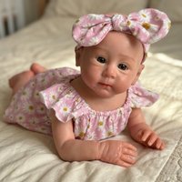 OtardDolls 18-inch Huxley Reborn Doll Realistic Painted Silicone Girl Bebe Handmade Waterproof Toy Gift for Children