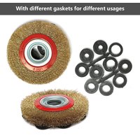 6 Inch Wire Wheel Brush Stainless Steel for Bench Grinder Polishing Deburring Rust & Paint Removal Wire Brush Wheel for Drill