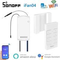 SONOFF iFan03/IFan04 Wifi Celling Fan Switch Module Smart Fan Light Controller 433Mhz RM433 eWeLink APP For Alexa Google home