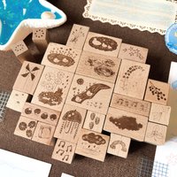 MOONLIGHT Colorful Summer Lovely Fog Duck Wooden Rubber Stamp DIY Scrapbooking Photo Album Card Making Wood Seal