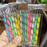 Crazy Sales Nail Art Dotting Tool Nail Pen 5pcs Of Nail Pencil Are Available Metal Ball End for Studio Life Daily Double-End